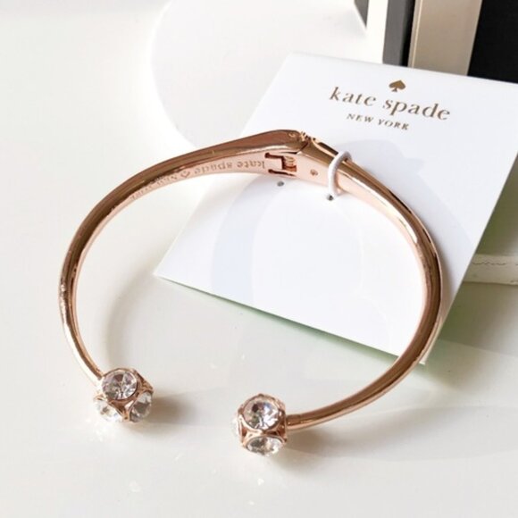 Kate Spade Lady Marmalade Cuff Bracelet Rose Gold - Picture 1 of 3